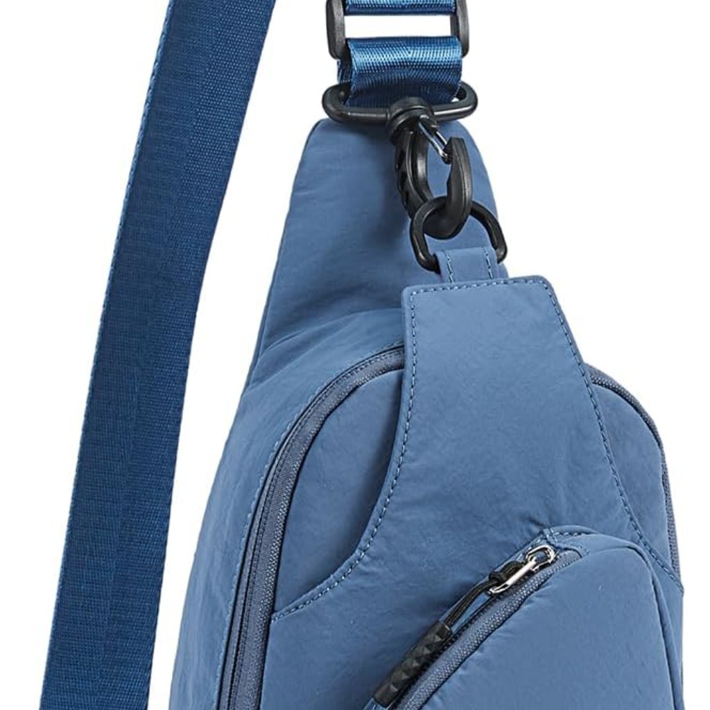 Small Sling Bag For Women Nylon Crossbody Sling Backpck Lightweight For Travel C